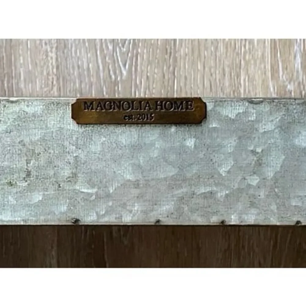 Pier 1 Magnolia 2015 Galvaniz Garden Tray with handles